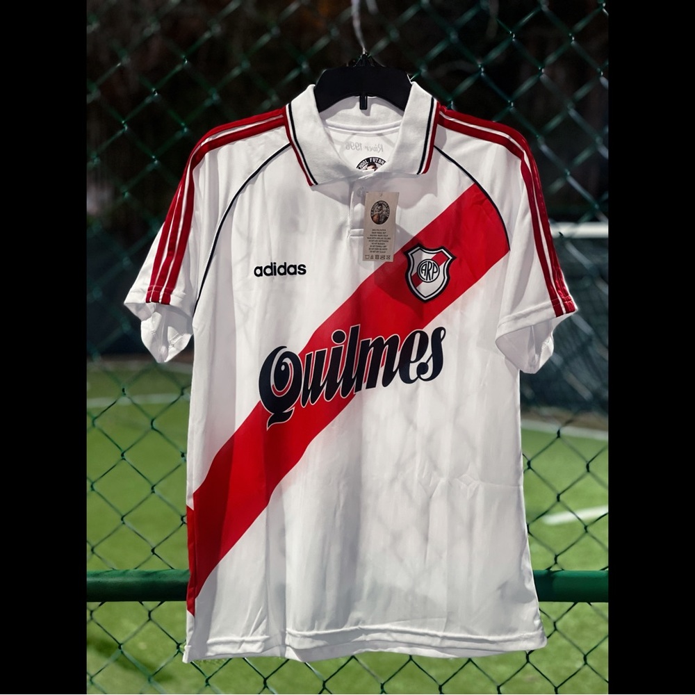 River Plate 95-96 Adidas Home Soccer Jersey